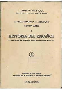 Historia del espa�ol. La Evoluci�n del lenguaje desde sus or�gen